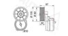 AUTEX 601583 Tensioner Lever, v-ribbed belt